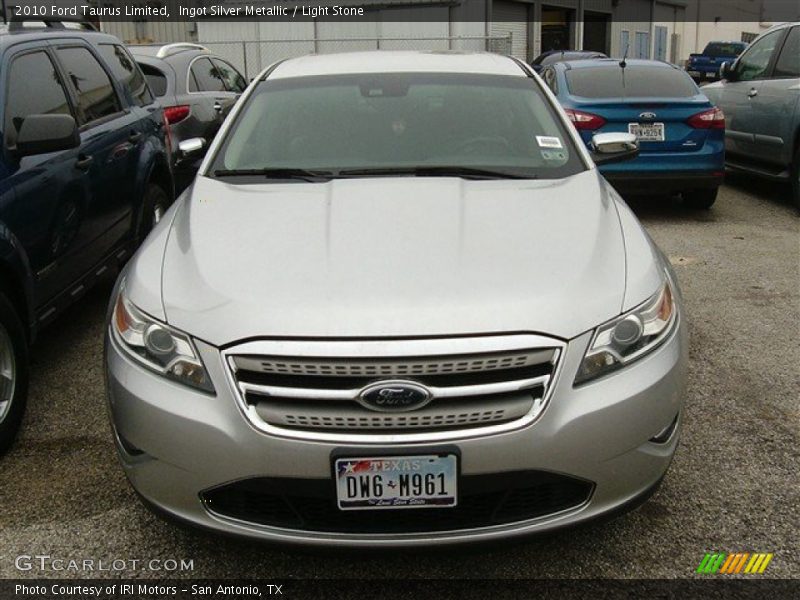Ingot Silver Metallic / Light Stone 2010 Ford Taurus Limited