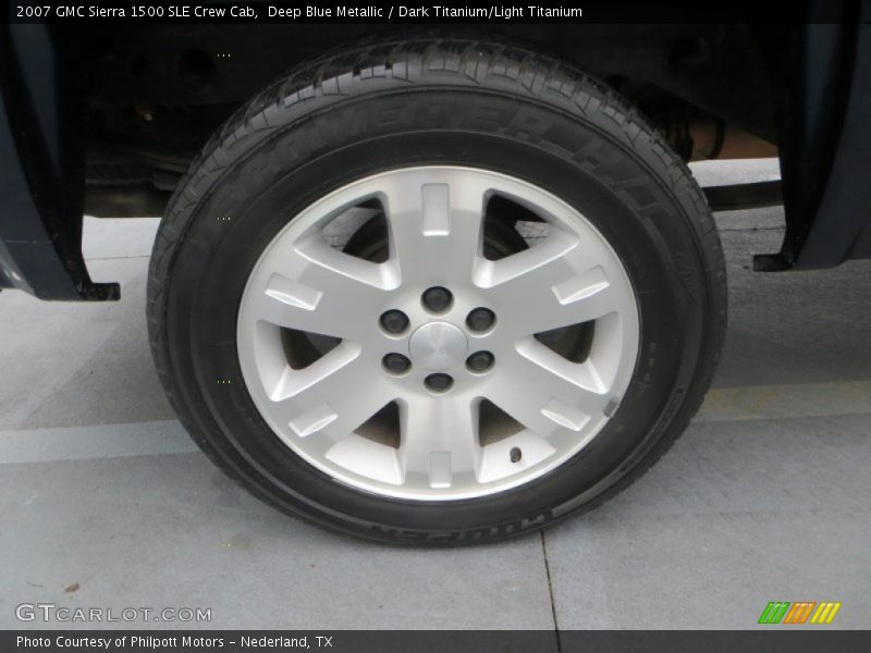 Deep Blue Metallic / Dark Titanium/Light Titanium 2007 GMC Sierra 1500 SLE Crew Cab