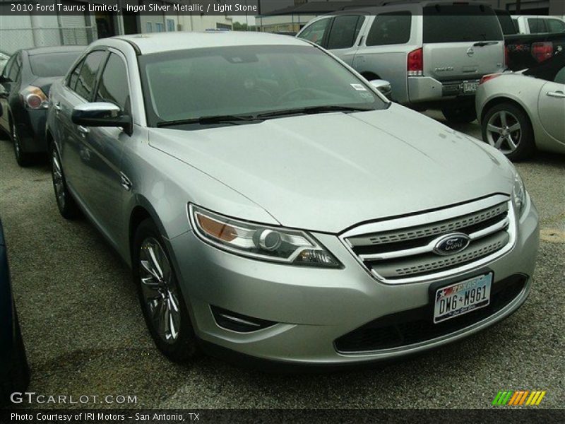 Ingot Silver Metallic / Light Stone 2010 Ford Taurus Limited