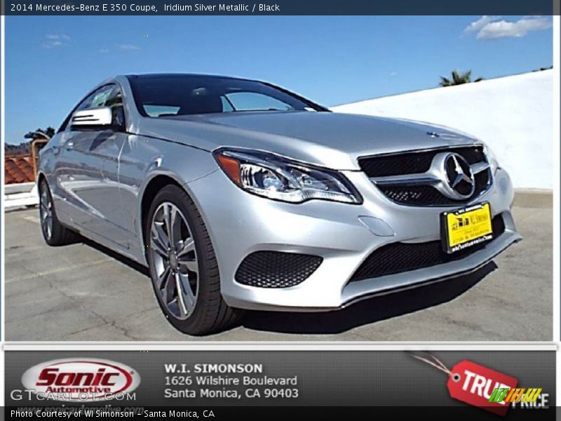 Iridium Silver Metallic / Black 2014 Mercedes-Benz E 350 Coupe