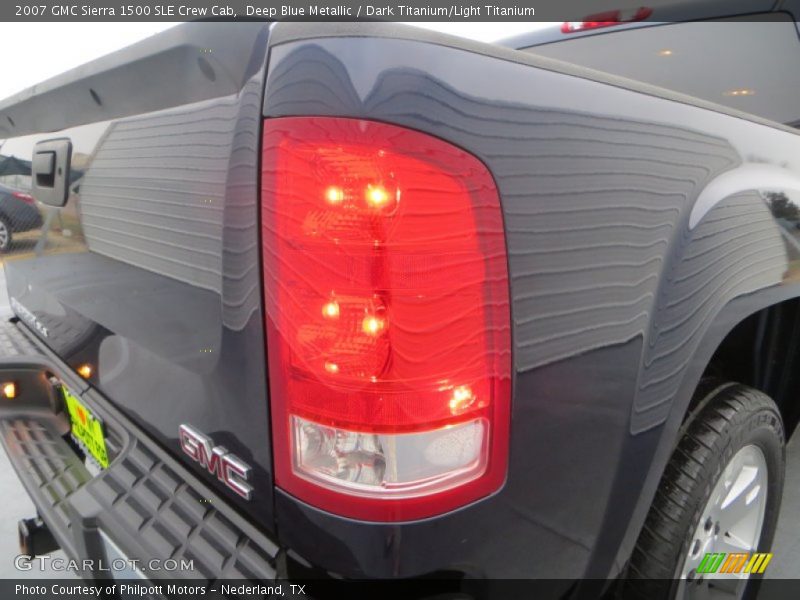 Deep Blue Metallic / Dark Titanium/Light Titanium 2007 GMC Sierra 1500 SLE Crew Cab