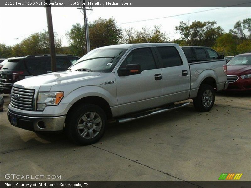 Ingot Silver Metallic / Medium Stone 2010 Ford F150 XLT SuperCrew