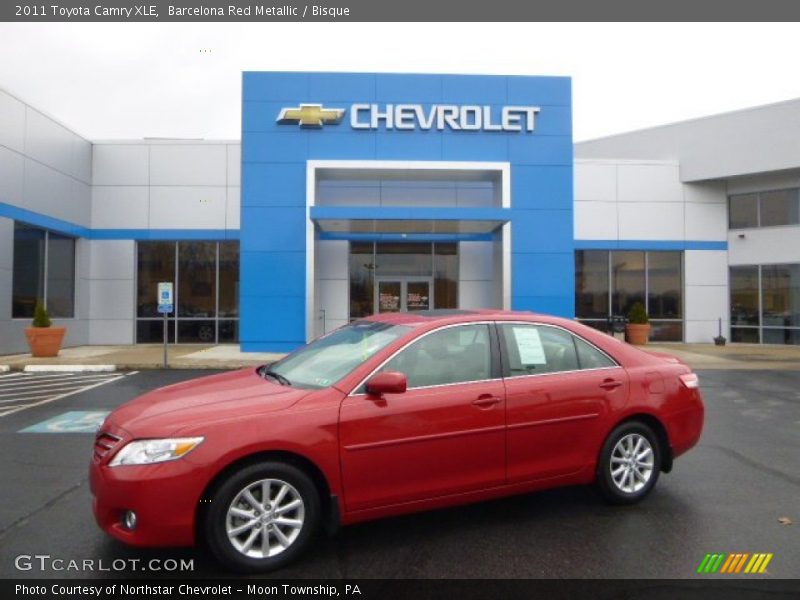 Barcelona Red Metallic / Bisque 2011 Toyota Camry XLE