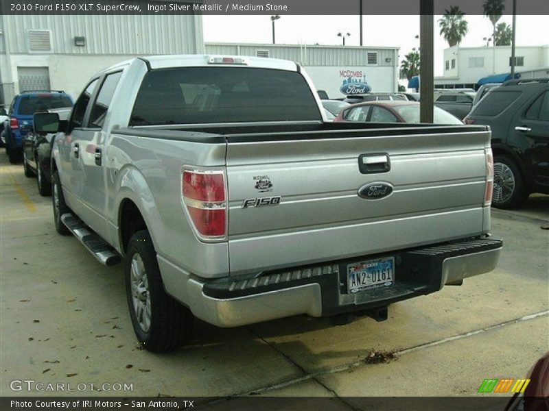 Ingot Silver Metallic / Medium Stone 2010 Ford F150 XLT SuperCrew
