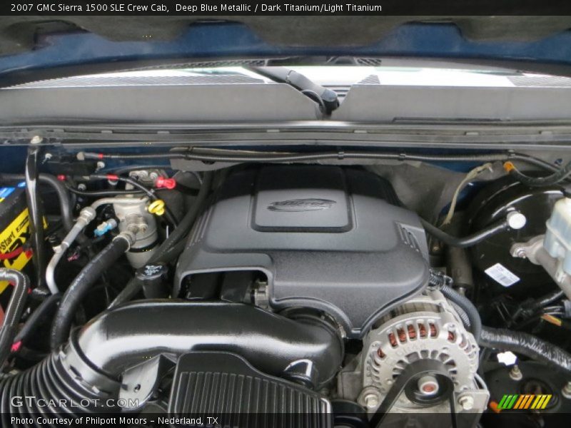 Deep Blue Metallic / Dark Titanium/Light Titanium 2007 GMC Sierra 1500 SLE Crew Cab