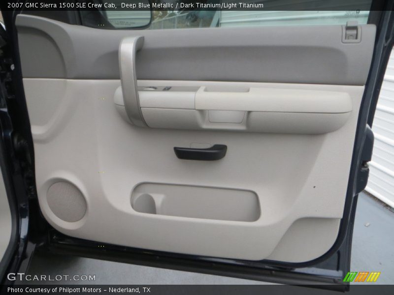Deep Blue Metallic / Dark Titanium/Light Titanium 2007 GMC Sierra 1500 SLE Crew Cab
