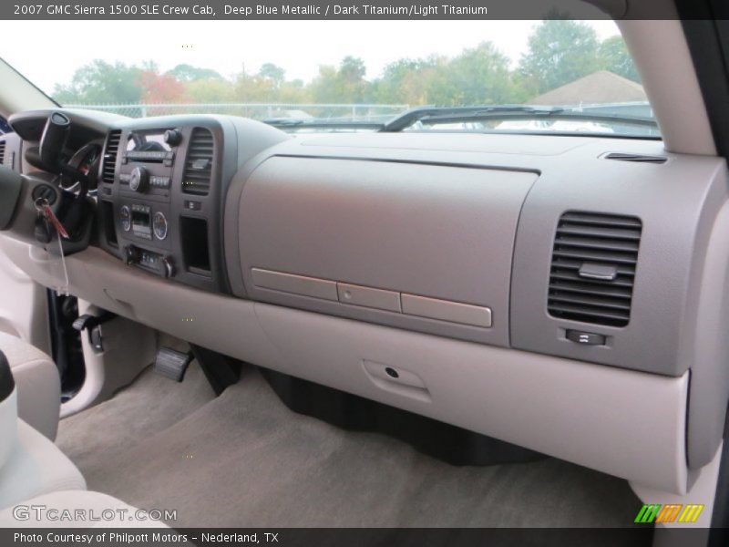 Deep Blue Metallic / Dark Titanium/Light Titanium 2007 GMC Sierra 1500 SLE Crew Cab