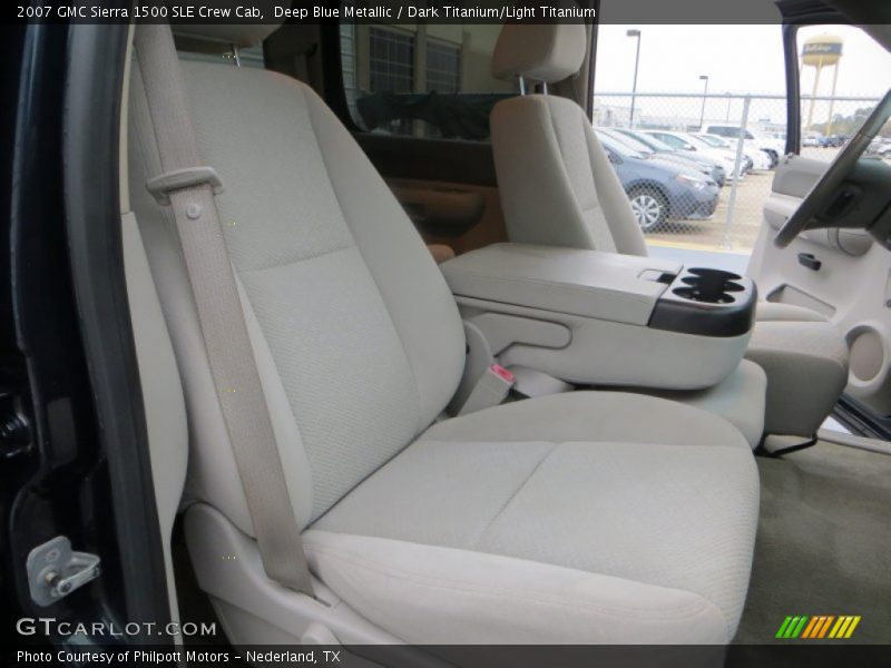 Deep Blue Metallic / Dark Titanium/Light Titanium 2007 GMC Sierra 1500 SLE Crew Cab