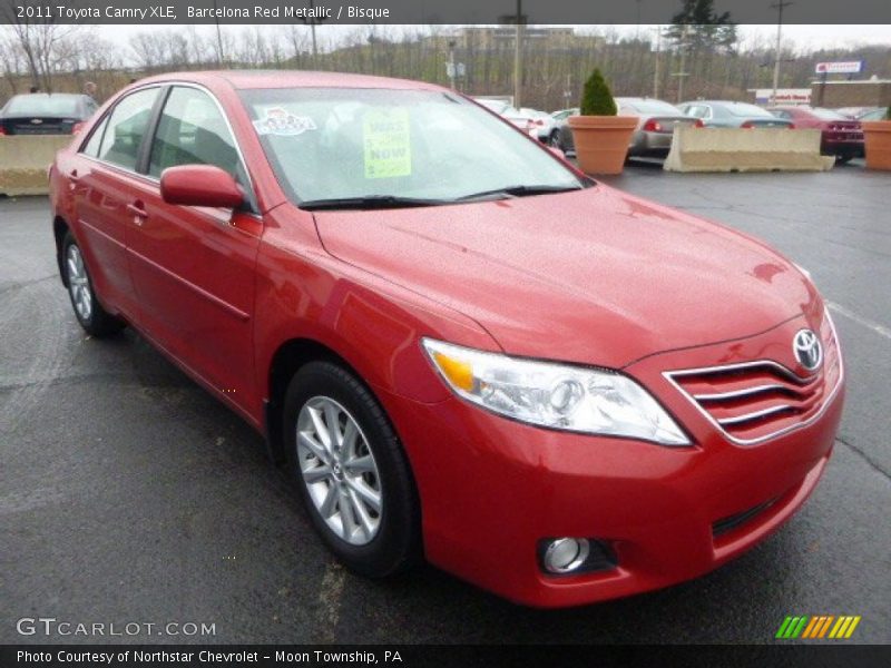 Barcelona Red Metallic / Bisque 2011 Toyota Camry XLE