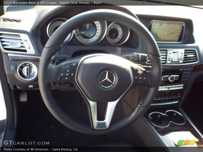 Iridium Silver Metallic / Black 2014 Mercedes-Benz E 350 Coupe