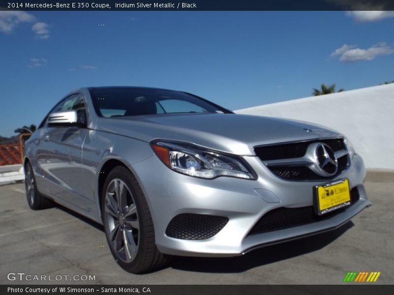 Iridium Silver Metallic / Black 2014 Mercedes-Benz E 350 Coupe