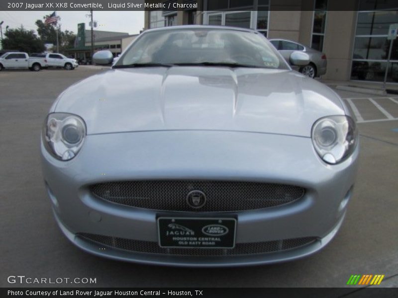 Liquid Silver Metallic / Charcoal 2007 Jaguar XK XK8 Convertible