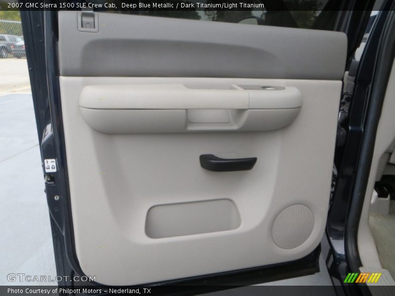Deep Blue Metallic / Dark Titanium/Light Titanium 2007 GMC Sierra 1500 SLE Crew Cab