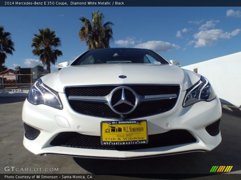 Diamond White Metallic / Black 2014 Mercedes-Benz E 350 Coupe