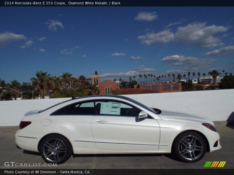 Diamond White Metallic / Black 2014 Mercedes-Benz E 350 Coupe
