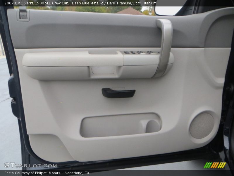 Deep Blue Metallic / Dark Titanium/Light Titanium 2007 GMC Sierra 1500 SLE Crew Cab