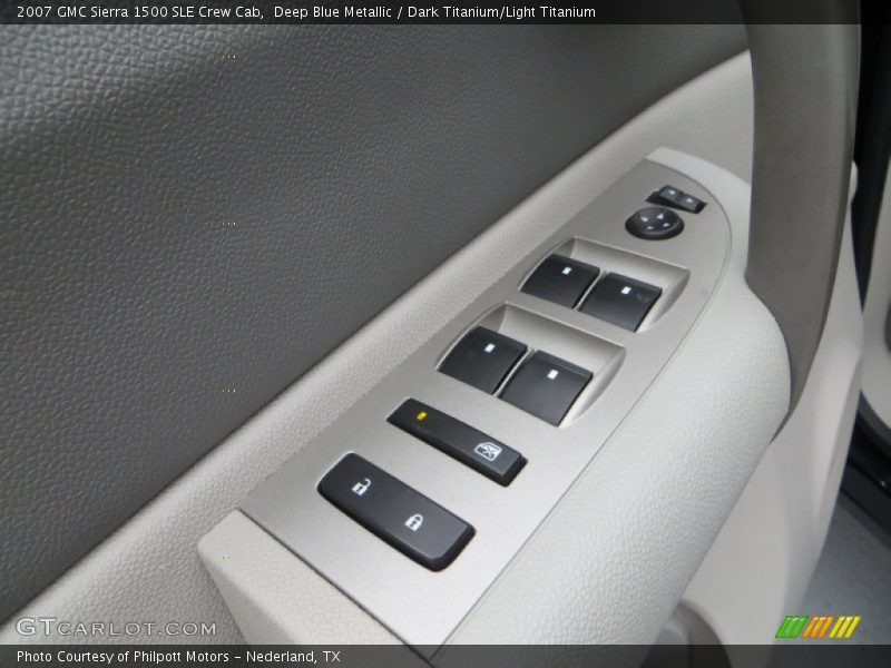 Deep Blue Metallic / Dark Titanium/Light Titanium 2007 GMC Sierra 1500 SLE Crew Cab