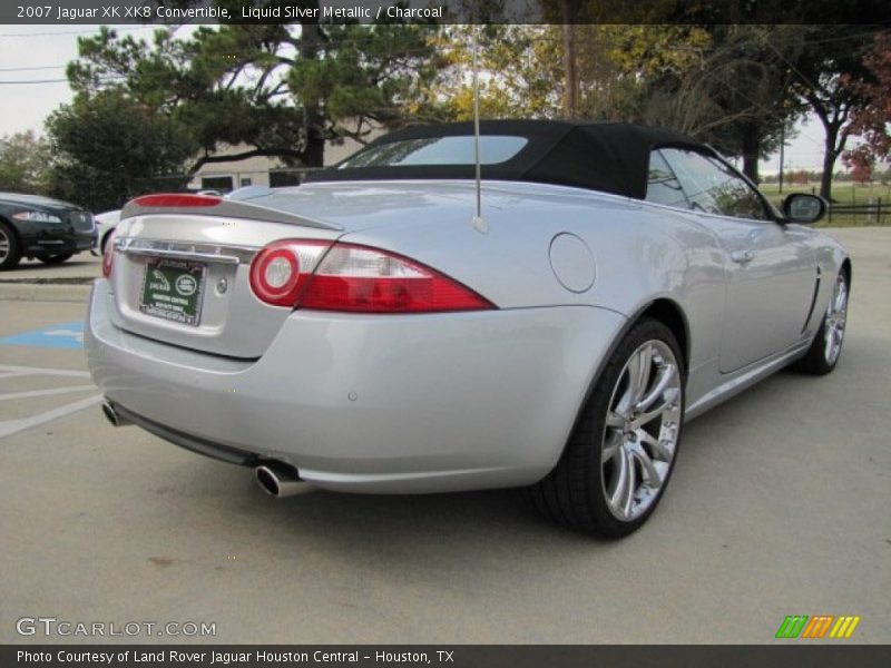 Liquid Silver Metallic / Charcoal 2007 Jaguar XK XK8 Convertible
