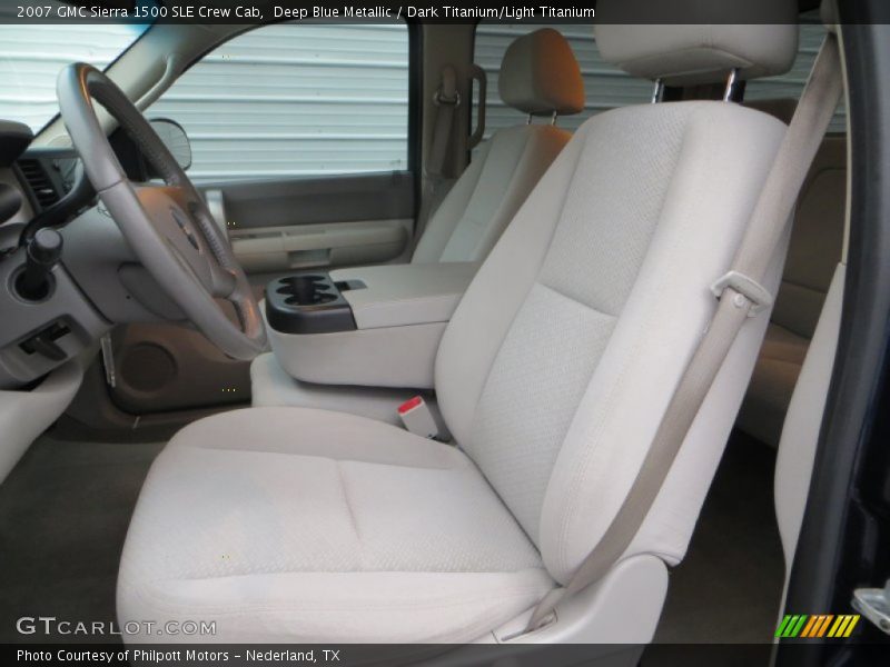 Deep Blue Metallic / Dark Titanium/Light Titanium 2007 GMC Sierra 1500 SLE Crew Cab