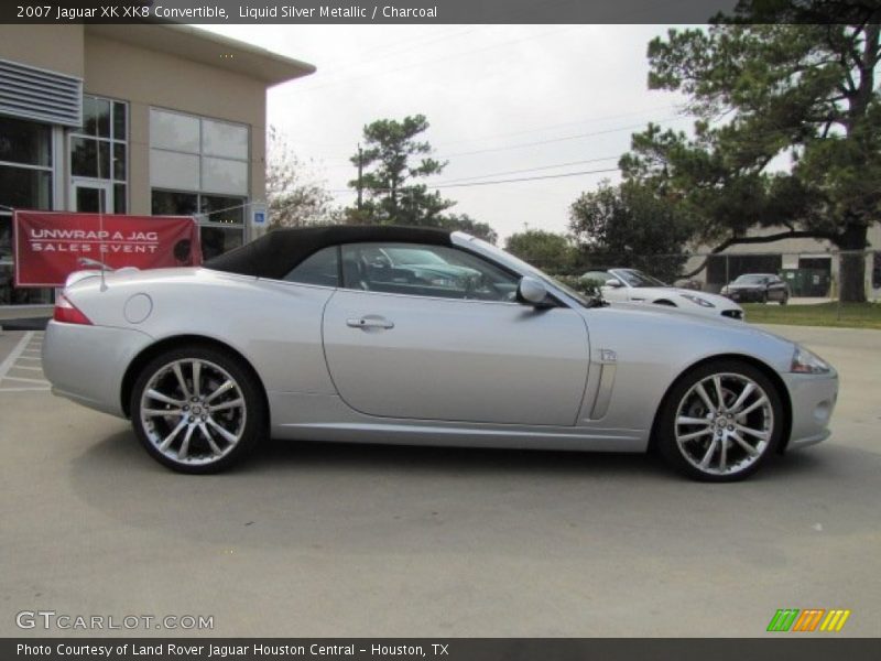 Liquid Silver Metallic / Charcoal 2007 Jaguar XK XK8 Convertible