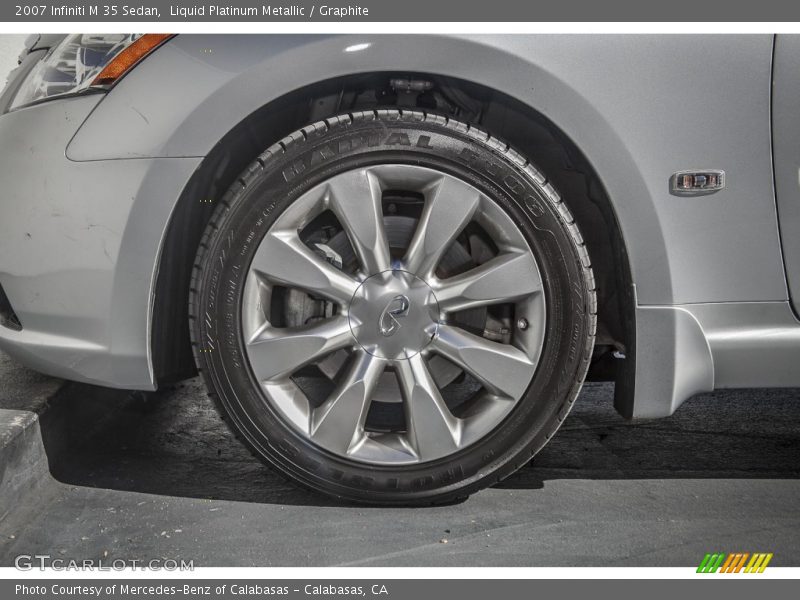Liquid Platinum Metallic / Graphite 2007 Infiniti M 35 Sedan