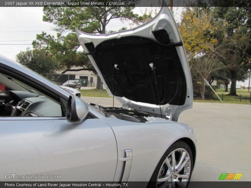 Liquid Silver Metallic / Charcoal 2007 Jaguar XK XK8 Convertible