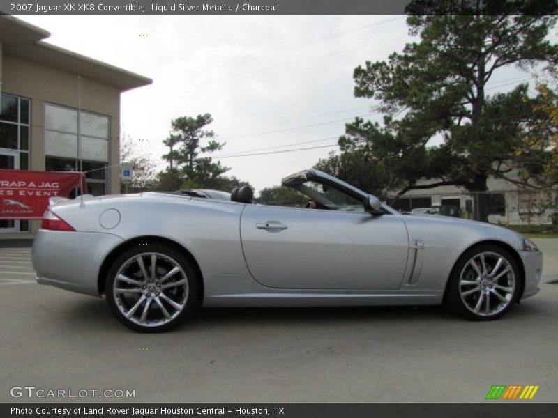 Liquid Silver Metallic / Charcoal 2007 Jaguar XK XK8 Convertible