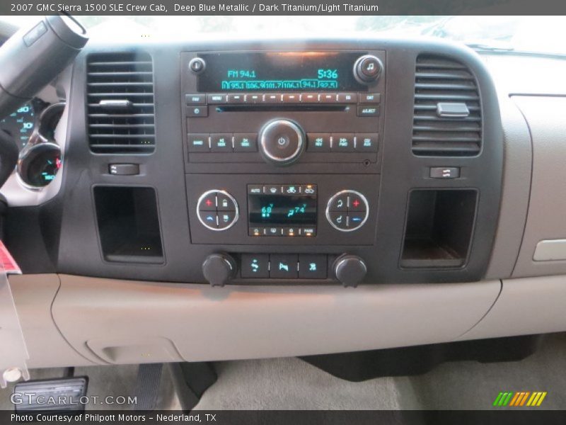 Deep Blue Metallic / Dark Titanium/Light Titanium 2007 GMC Sierra 1500 SLE Crew Cab