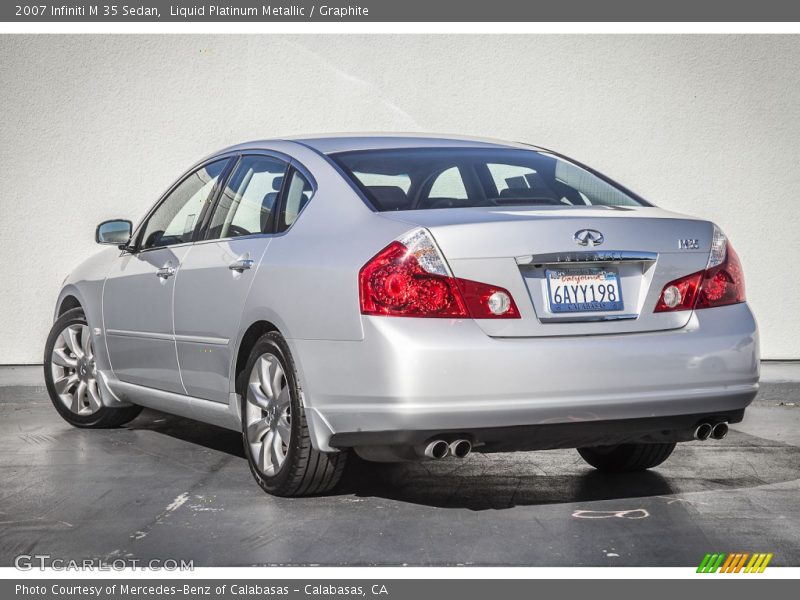 Liquid Platinum Metallic / Graphite 2007 Infiniti M 35 Sedan