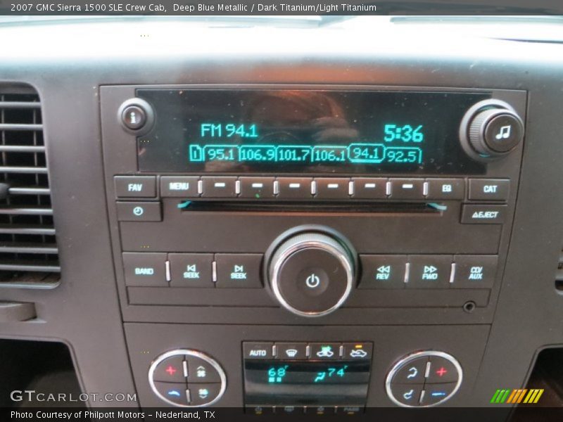 Deep Blue Metallic / Dark Titanium/Light Titanium 2007 GMC Sierra 1500 SLE Crew Cab