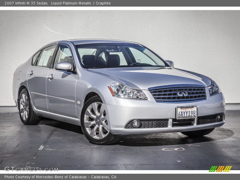 Liquid Platinum Metallic / Graphite 2007 Infiniti M 35 Sedan