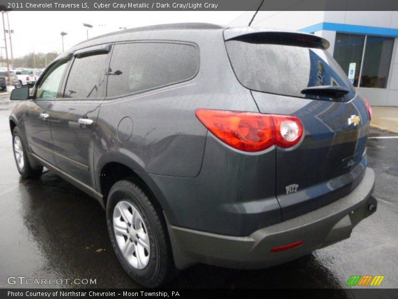 Cyber Gray Metallic / Dark Gray/Light Gray 2011 Chevrolet Traverse LS