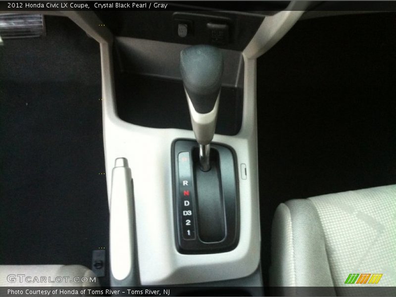 Crystal Black Pearl / Gray 2012 Honda Civic LX Coupe