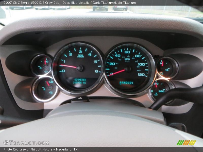 Deep Blue Metallic / Dark Titanium/Light Titanium 2007 GMC Sierra 1500 SLE Crew Cab