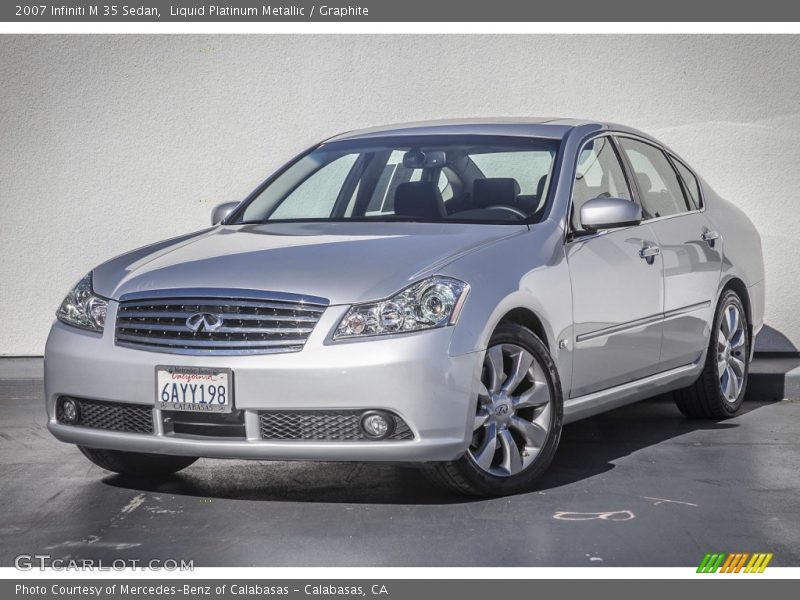 Liquid Platinum Metallic / Graphite 2007 Infiniti M 35 Sedan
