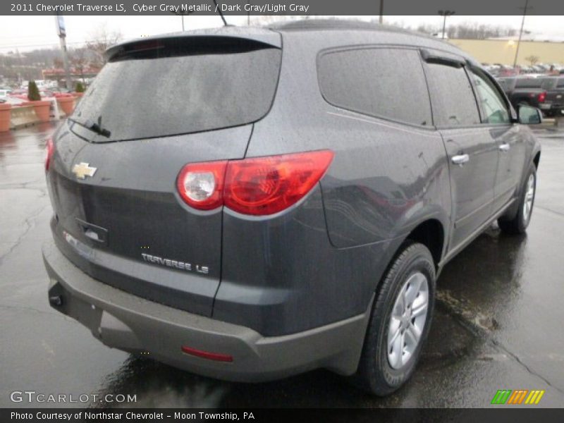 Cyber Gray Metallic / Dark Gray/Light Gray 2011 Chevrolet Traverse LS