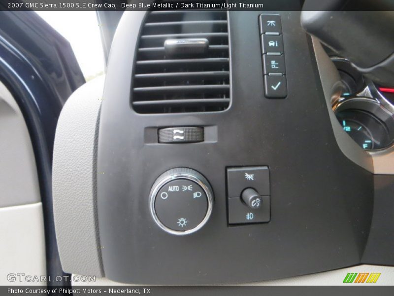 Deep Blue Metallic / Dark Titanium/Light Titanium 2007 GMC Sierra 1500 SLE Crew Cab