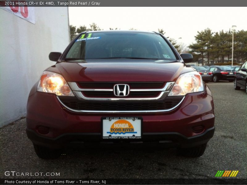 Tango Red Pearl / Gray 2011 Honda CR-V EX 4WD