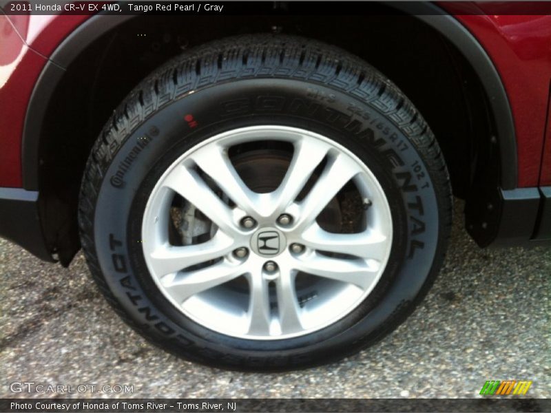 Tango Red Pearl / Gray 2011 Honda CR-V EX 4WD