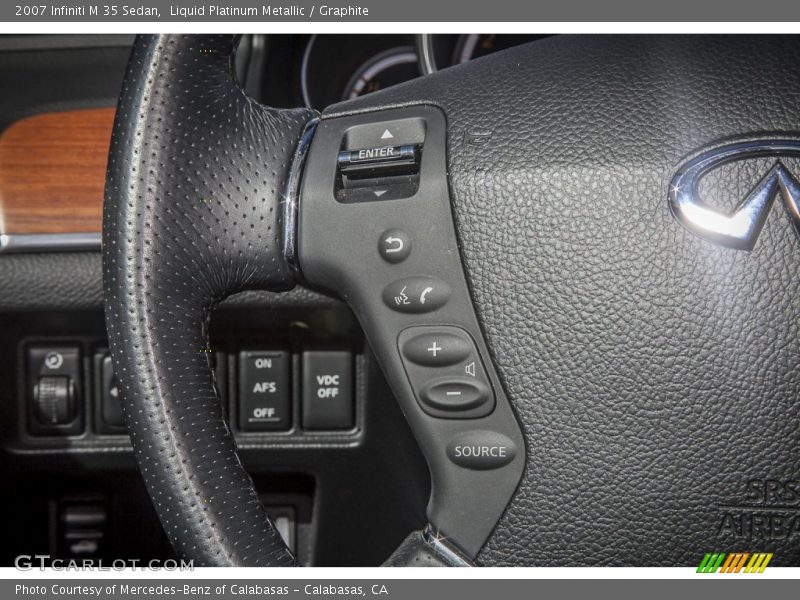 Liquid Platinum Metallic / Graphite 2007 Infiniti M 35 Sedan