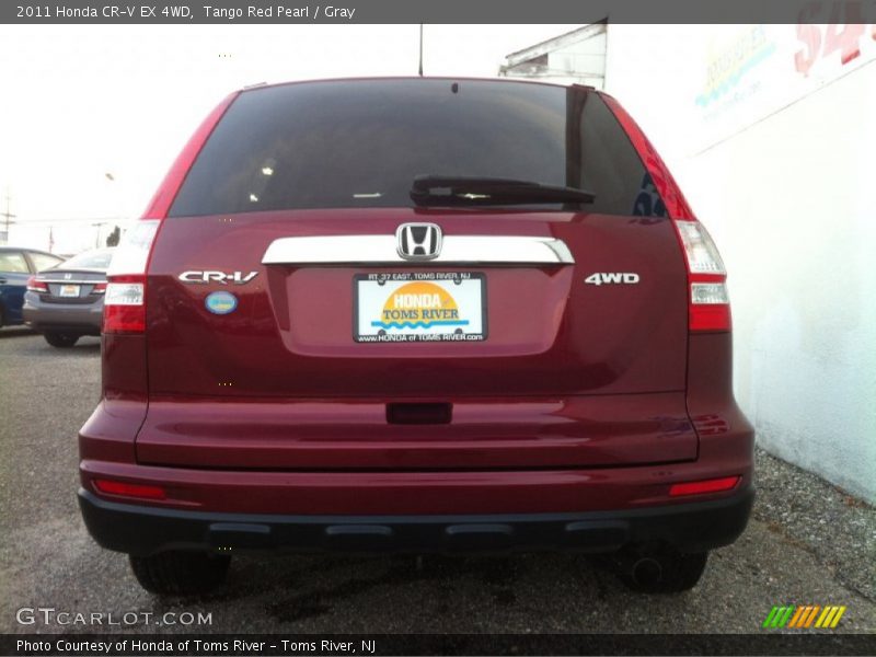 Tango Red Pearl / Gray 2011 Honda CR-V EX 4WD