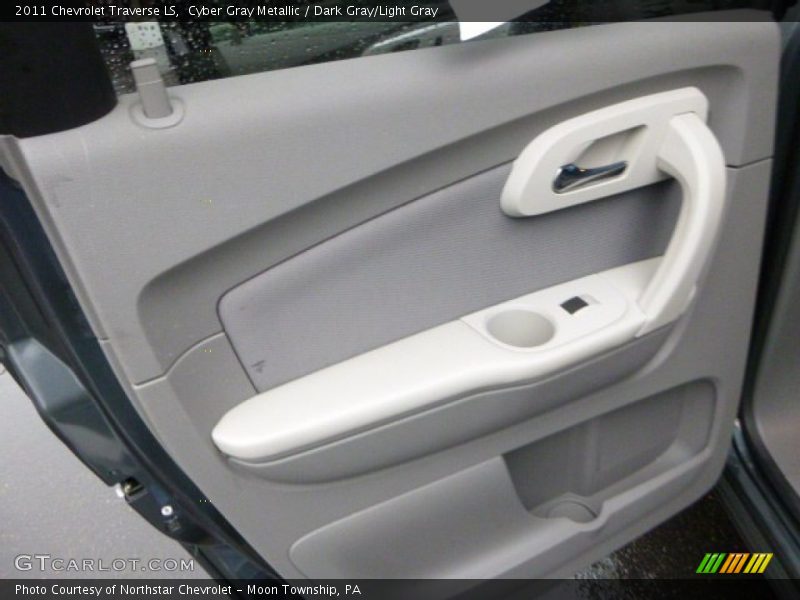 Cyber Gray Metallic / Dark Gray/Light Gray 2011 Chevrolet Traverse LS