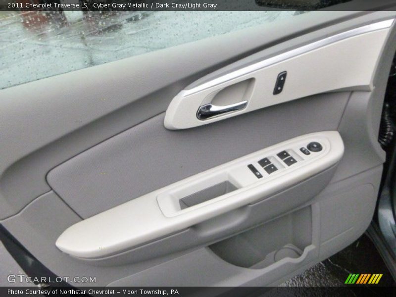 Cyber Gray Metallic / Dark Gray/Light Gray 2011 Chevrolet Traverse LS