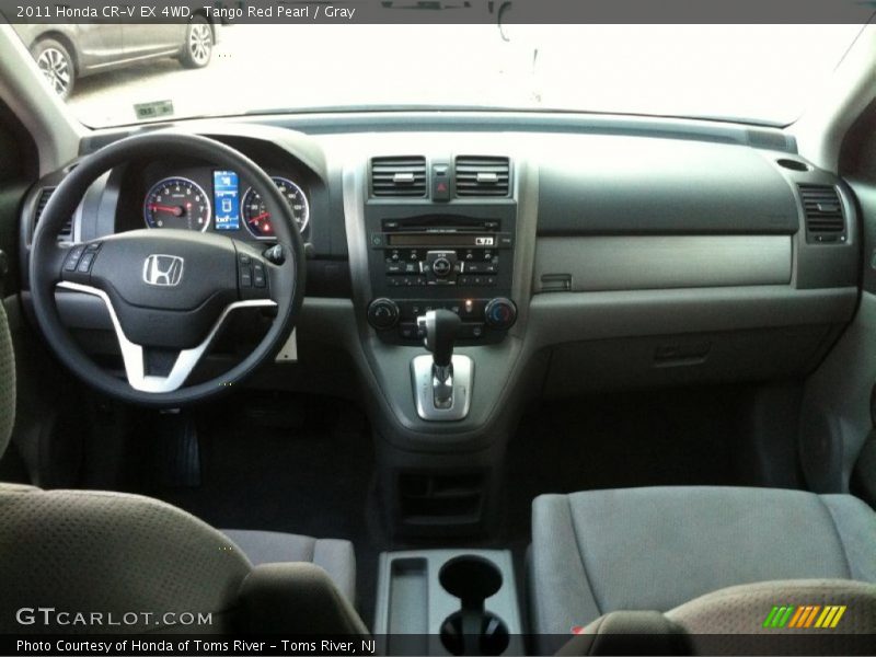 Tango Red Pearl / Gray 2011 Honda CR-V EX 4WD