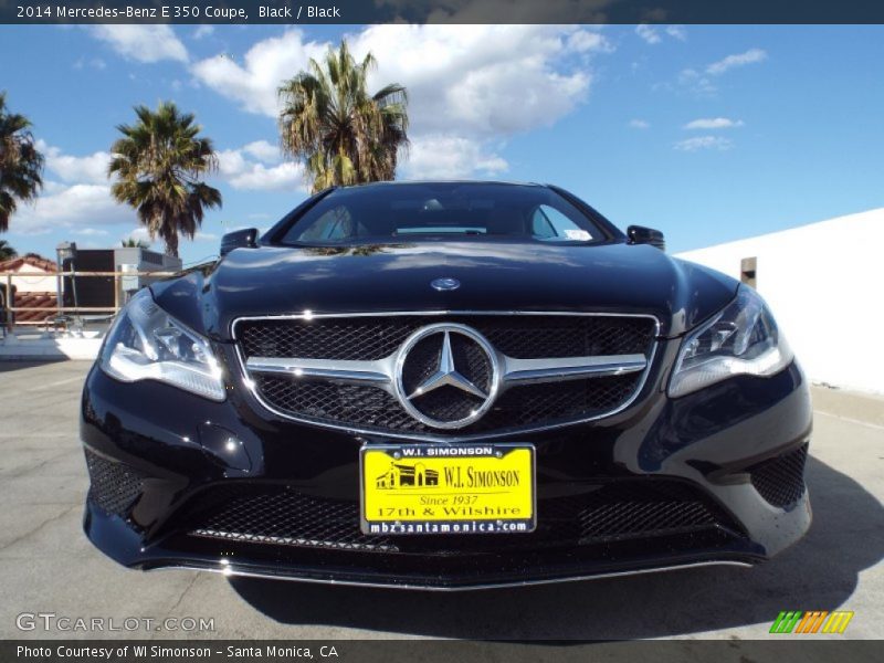 Black / Black 2014 Mercedes-Benz E 350 Coupe