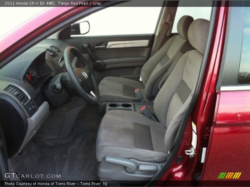 Tango Red Pearl / Gray 2011 Honda CR-V EX 4WD