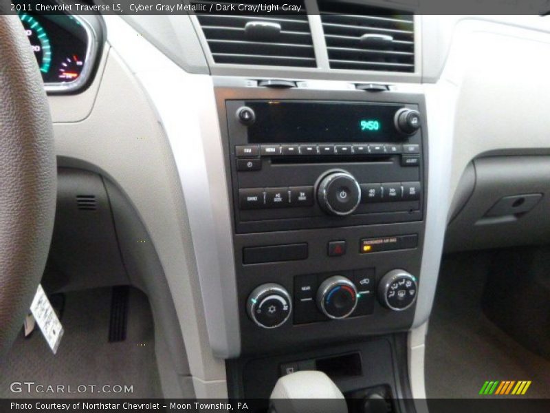 Cyber Gray Metallic / Dark Gray/Light Gray 2011 Chevrolet Traverse LS