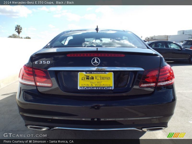 Black / Black 2014 Mercedes-Benz E 350 Coupe