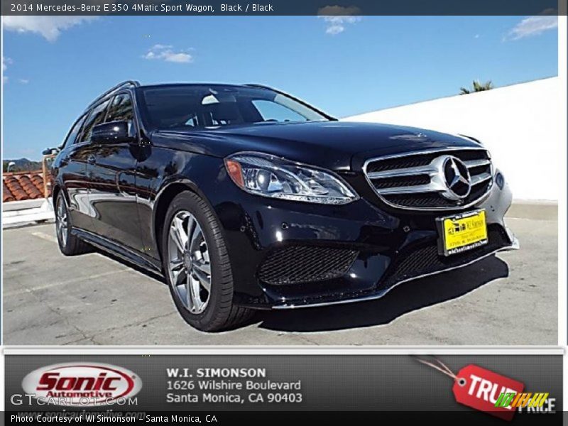 Black / Black 2014 Mercedes-Benz E 350 4Matic Sport Wagon