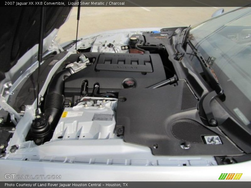 Liquid Silver Metallic / Charcoal 2007 Jaguar XK XK8 Convertible